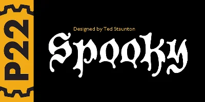 P22 Spooky Font