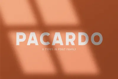 Pacardo. Sans Serif font family. Free Download