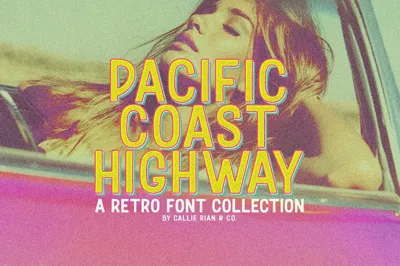 Pacific Coast Highway | Retro Fonts Free Download