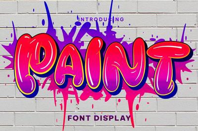 Paint - Graffiti Display Font Free Download