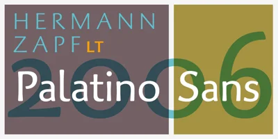 Palatino Sans Font