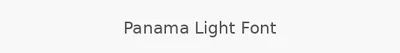 Panama Light Font