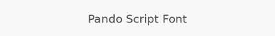 Pando Script Font