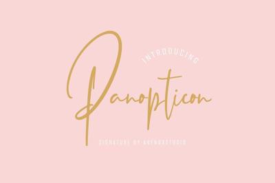 Panopticon - Signature Font Free Download