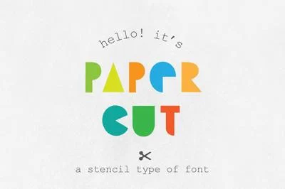Paper Cut Font