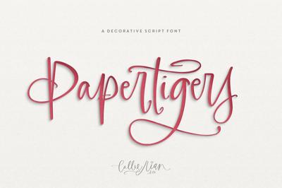 Paper Tigers Script + Florals Free Download