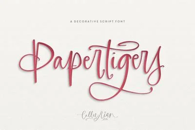 Paper Tigers Script + Florals