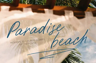 Paradise beach modern script font Free Download