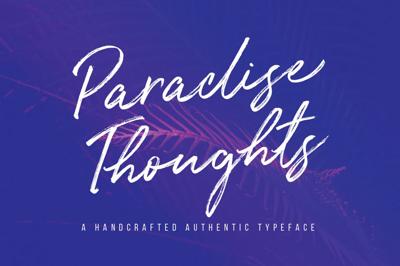 Paradise Thoughts Typeface Free Download