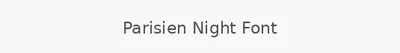 Parisien Night Font