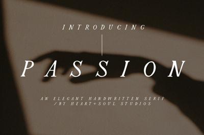 Passion | Romantic Serif Free Download