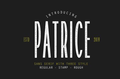 Patrice | Sans Serif Font