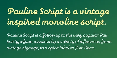 Pauline Script Font