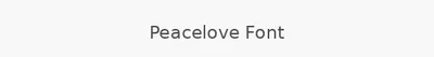 Peacelove Font