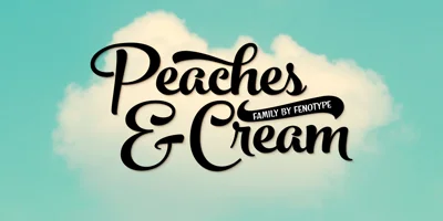 Peaches And Cream Font