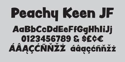 Peachy Keen JF Font