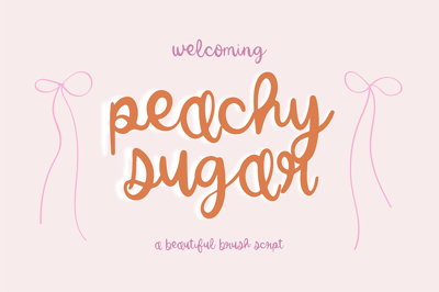 PEACHY SUGAR Brush Script Font Free Download