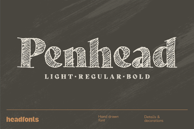 Penhead - Pencil Sketch Font