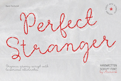 Perfect Stranger Raw Textured Font
