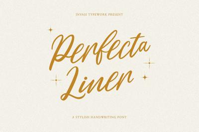 Perfecta Liner - Handwritten Script Free Download