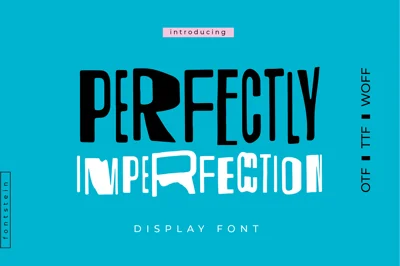 PERFECTLY IMPERFECTION | Font