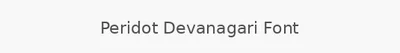 Peridot Devanagari Font