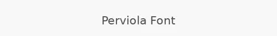 Perviola Font