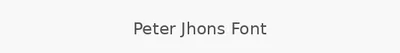 Peter Jhons Font