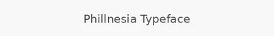Phillnesia Typeface