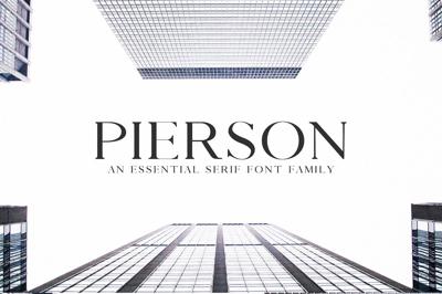 Pierson An Essential Serif Typeface Free Download