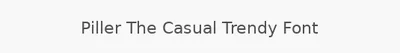 Piller The Casual Trendy Font