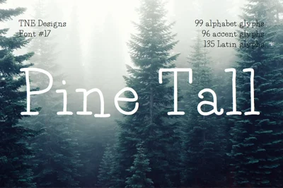 Pine Tall serif font
