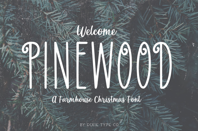 PINEWOOD Farmhouse Christmas Font Free Download