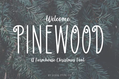 PINEWOOD Farmhouse Christmas Font
