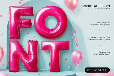 Pink Balloon Font