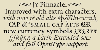 Pinnacle JY Pro Font