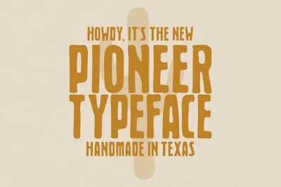 Pioneer Typeface
