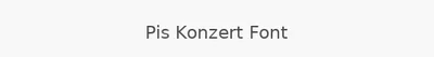 Pis Konzert Font