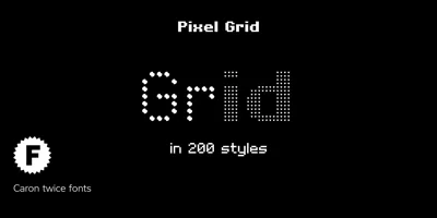 Pixel Grid Font
