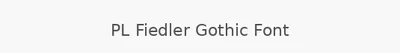 PL Fiedler Gothic Font