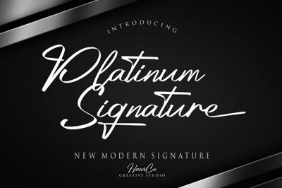 Platinum Signature Font Free Download