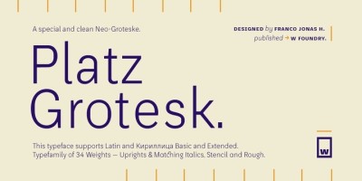 Platz Grotesk Font