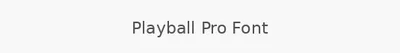 Playball Pro Font