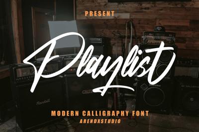 Playlist - Modern Calligraphy Font Free Download