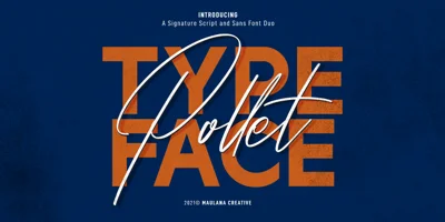 Pollet Signature Script Sans Font