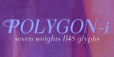 Polygon-i Font