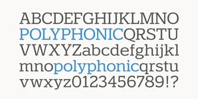 Polyphonic Font
