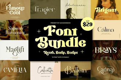 Popular Font Bundle Best Selling Free Download