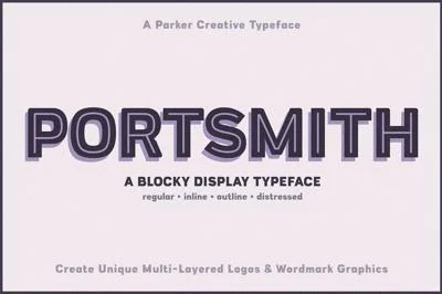 Portsmith Versatile Inline Font