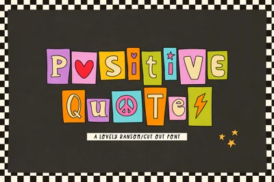 POSITIVE QUOTES Font